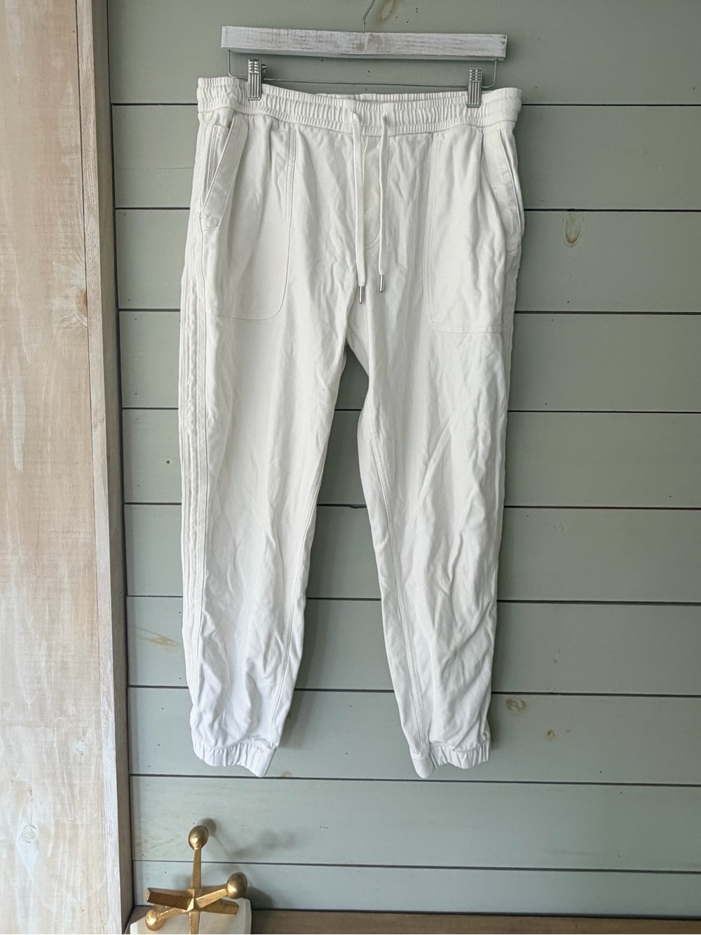 Athleta Farallon Joggers Cream White Size Large